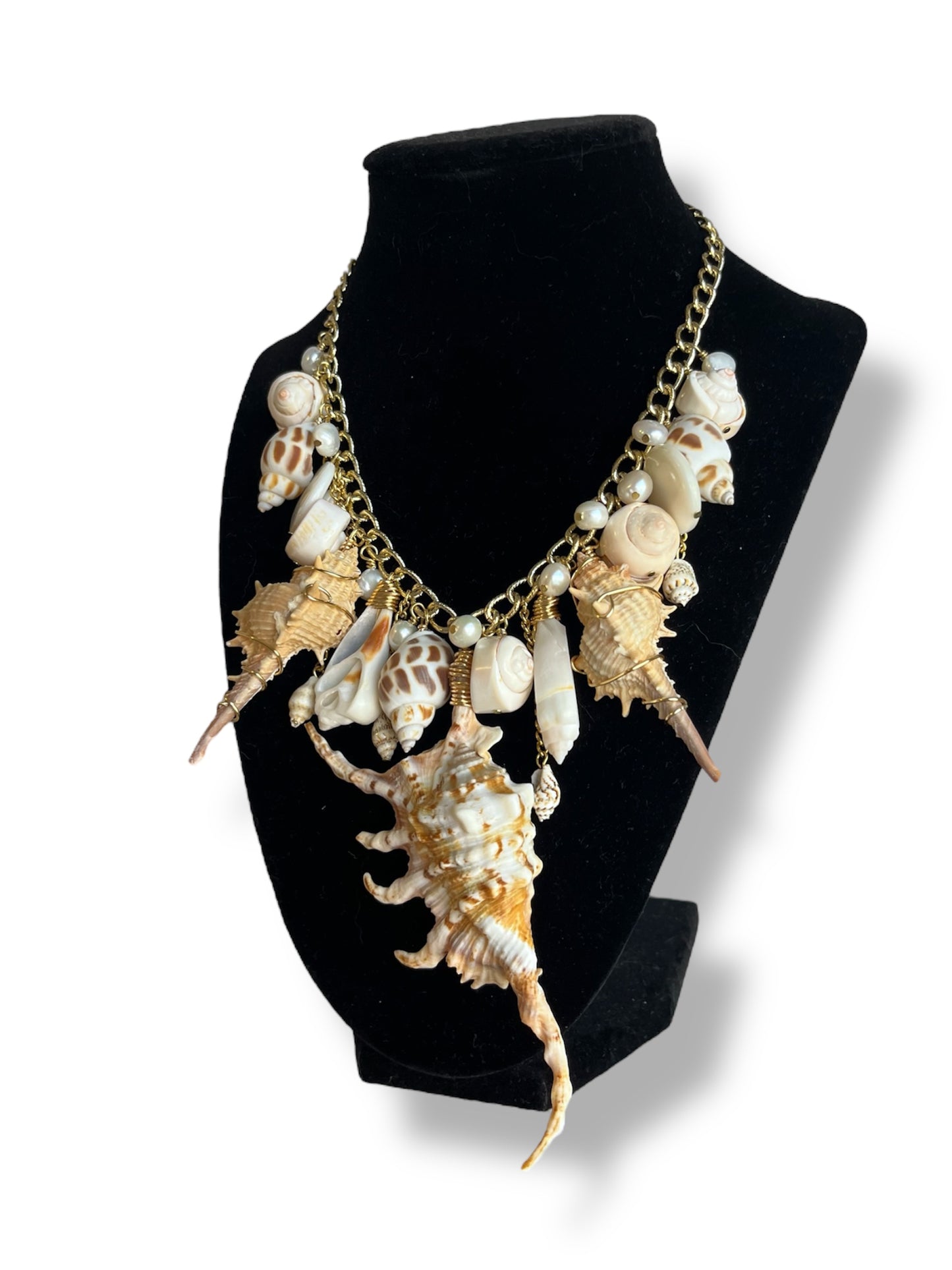 Spiked Mermaid Charm Necklace