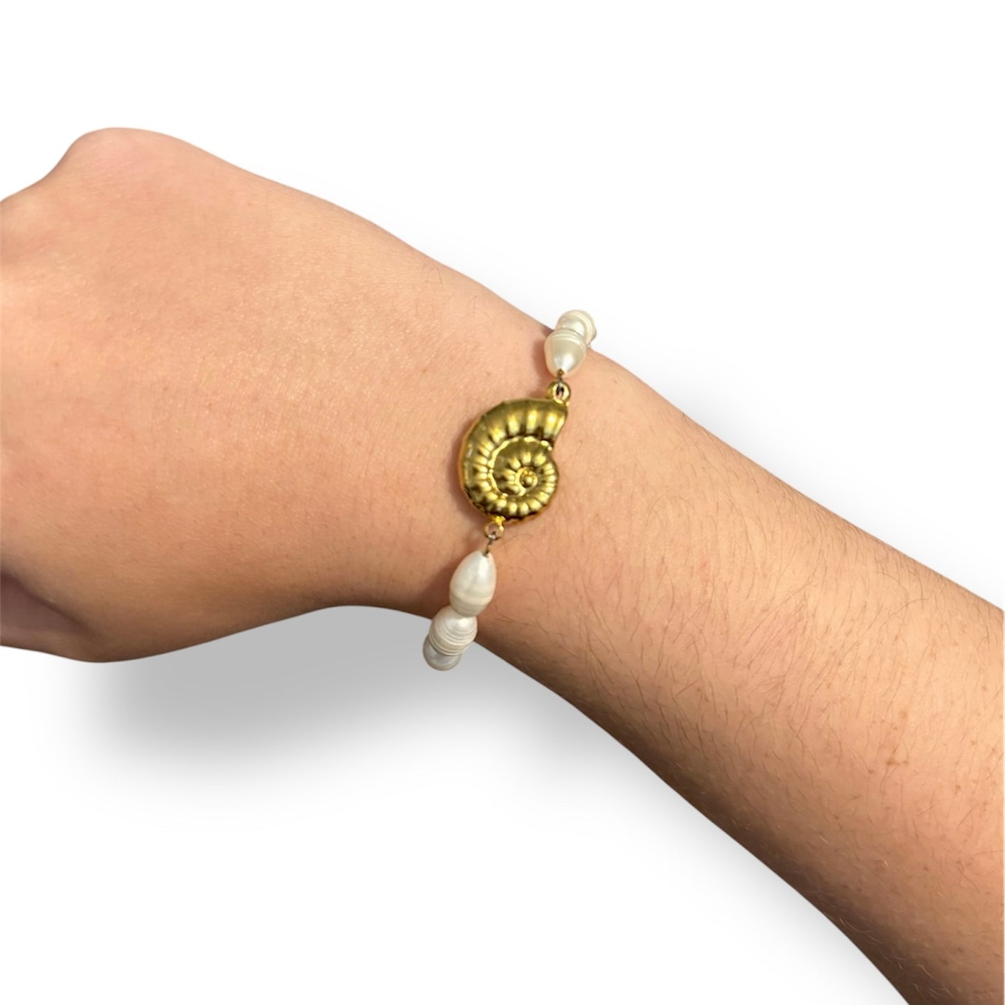 Gold Ammonite Bracelet