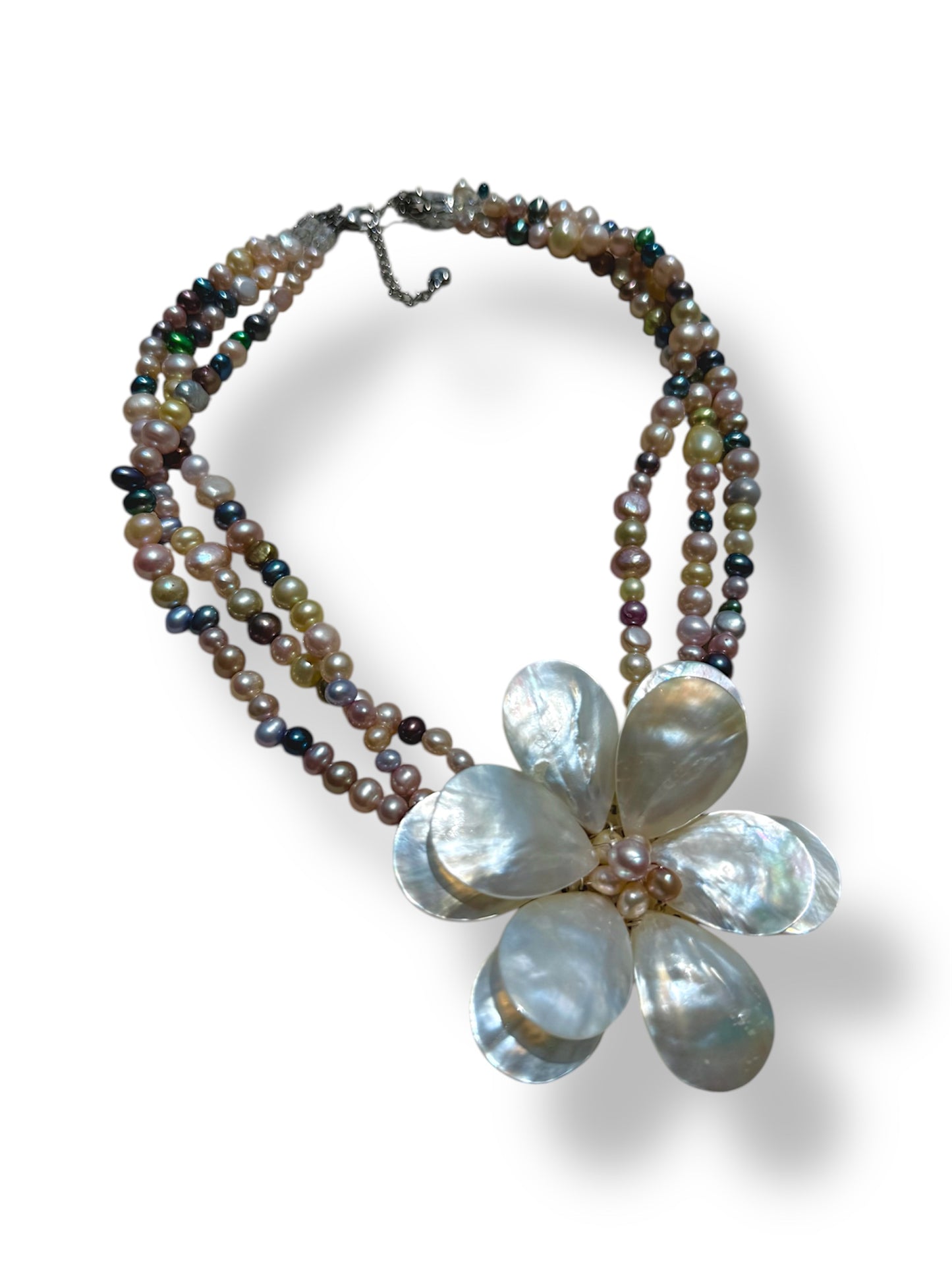 Pearlescent Wildflower Necklace