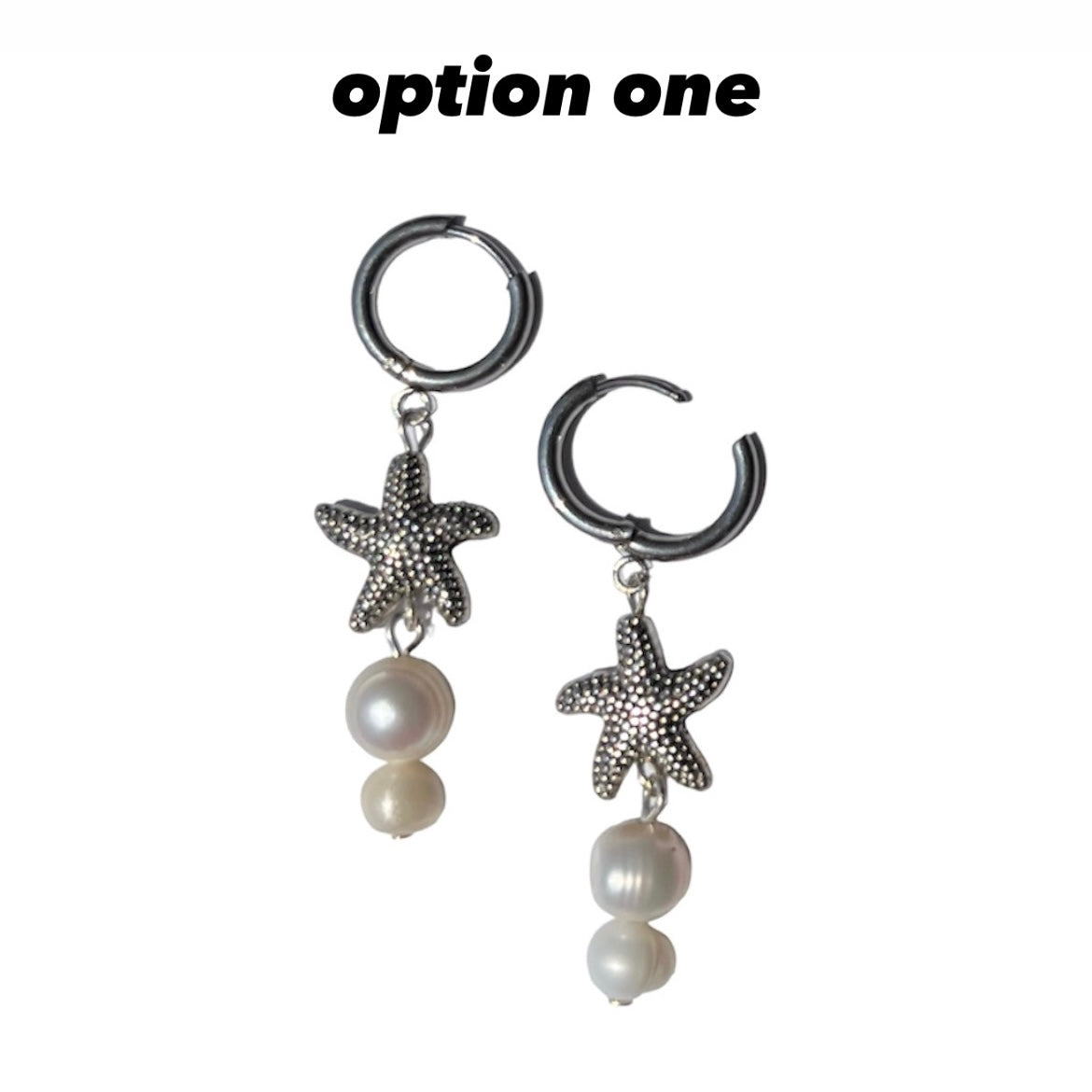 Silver Starfish Dangles