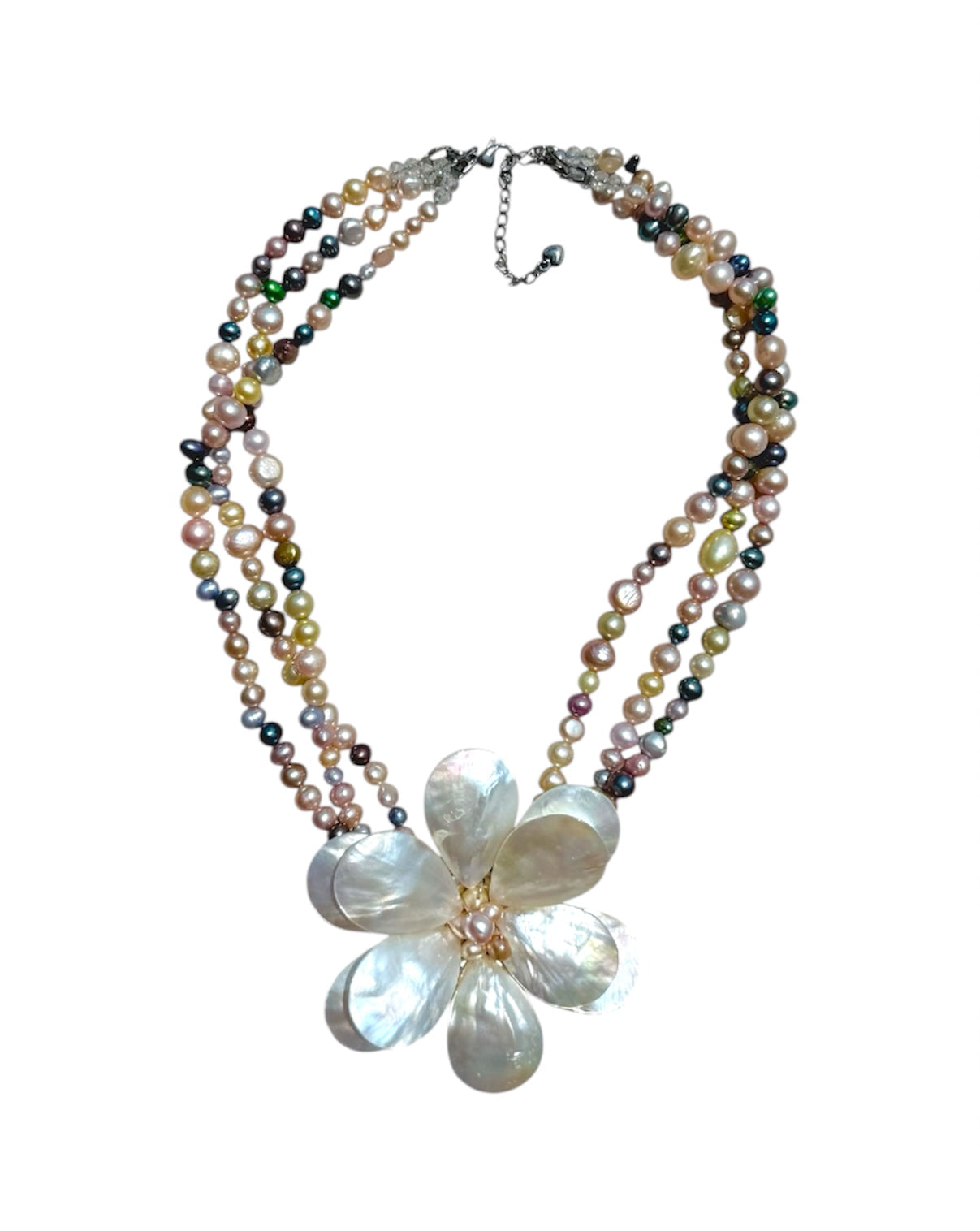 Pearlescent Wildflower Necklace