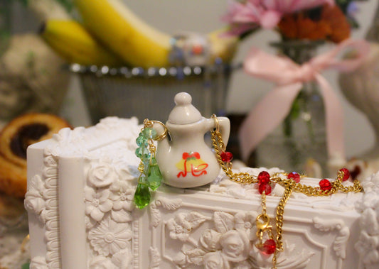 Merry Fairy Teapot Necklace