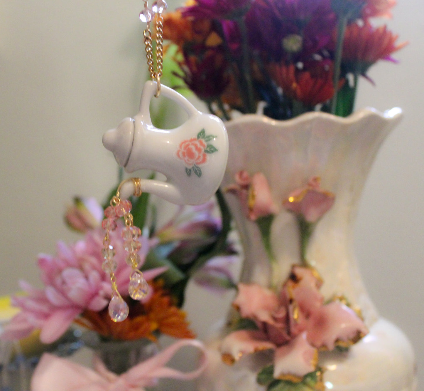 Rosetta Teapot Necklace