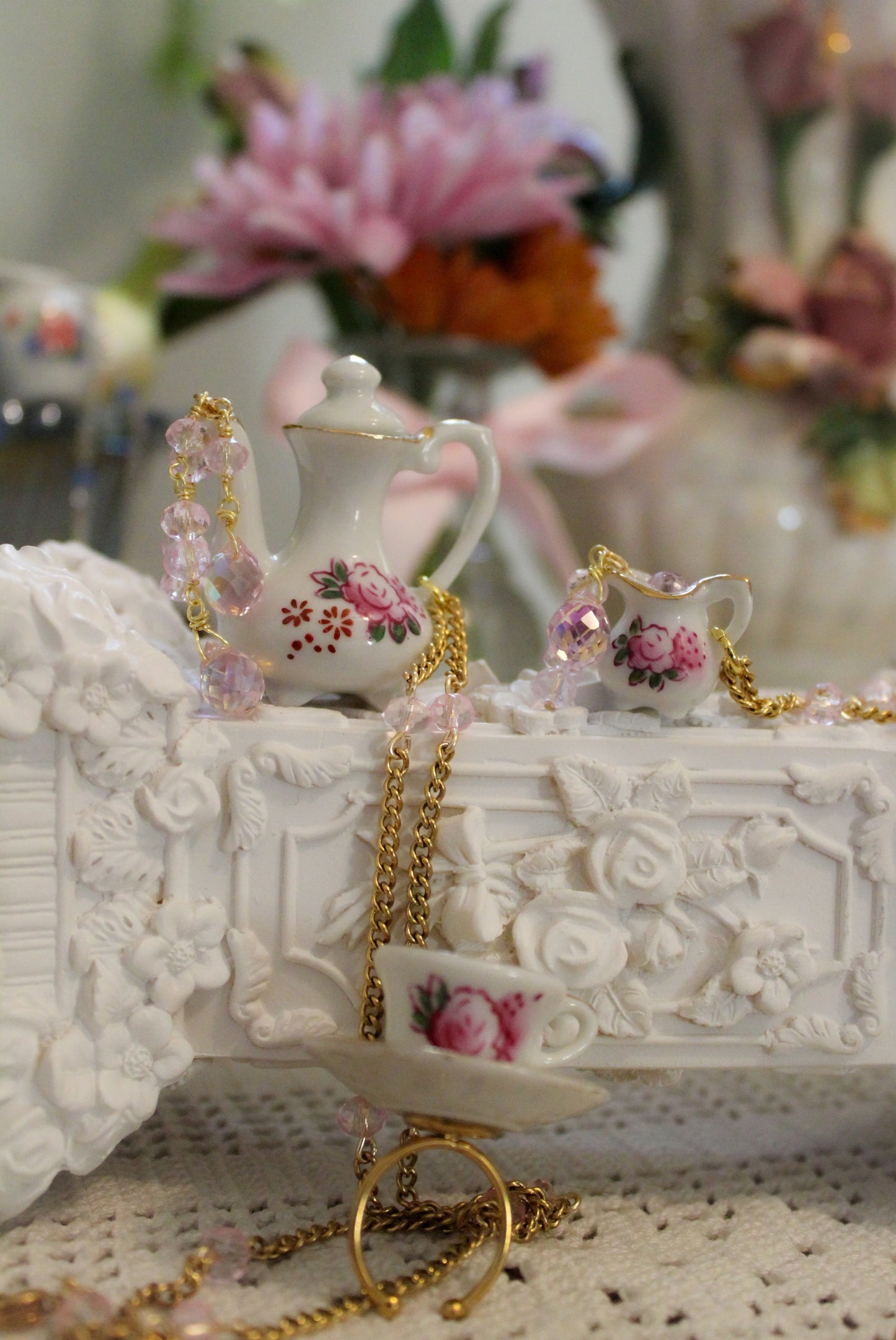 Fairy's Fav Cream Pitcher Necklace